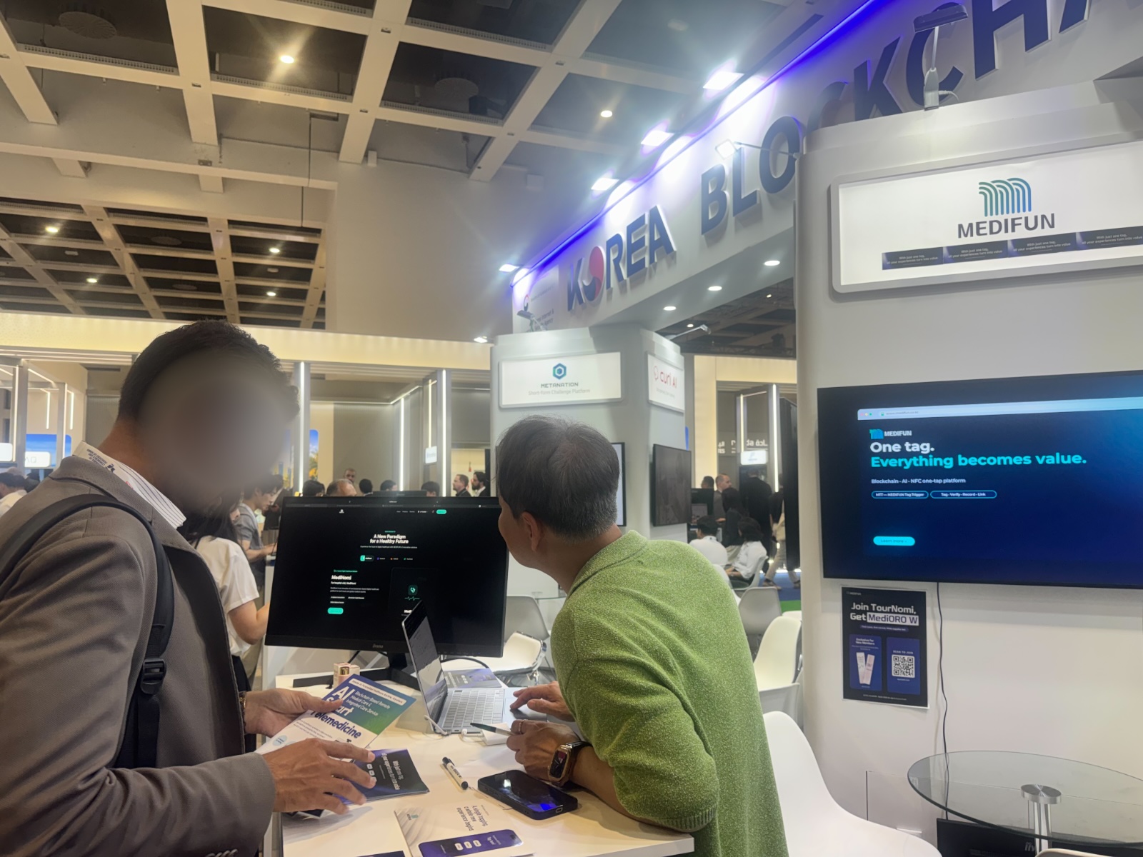 GITEX AI EUROPE 2026 · Korea Blockchain Pavilion 현장 사진 6